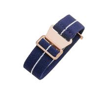 CAWEUER Compatible avec les bracelets de montre Tudor Parachute Qicheng Biwan Little Red Flower Seiko Water Ghost en nylon haute densité 18, 20 et 22 mm(Blue White-Rose,20mm)