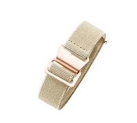 CAWEUER Compatible avec les bracelets de montre Tudor Parachute Qicheng Biwan Little Red Flower Seiko Water Ghost en nylon haute densité 18, 20 et 22 mm(Khaki-Rose,18mm)