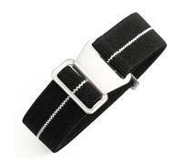 CAWEUER Compatible avec les bracelets de montre Tudor Parachute Qicheng Biwan Little Red Flower Seiko Water Ghost en nylon haute densité 18, 20 et 22 mm(Black White-Steel,22mm)