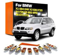 CAWEZCFY Kit d’éclairage de boîte à Gants de Coffre de Carte de dôme intérieur à LED, pour BMW x1 e84 e48 x3 e83 f25 x4 f26 x5 e53 e70 x6 e71 e72
