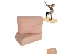 CAWi BalanceBlocks - Lot de 2 blocs de support en bois pour yoga et gymnastique - Support ergonomique pour poignets - Idéal pour la gymnastique et le fitness