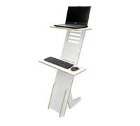 CAWI Bureau debout, debout en bois, support pour ordinateur portable, fabriqué en Union Européenne