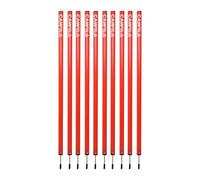 Cawila Academy Lot de 10 barres de slalom Rouge Longueur 100 cm
