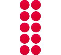 Cawila Cawila PRO Rundmagnet 10er Set 20mm Étiquette nom ks Rouge