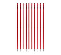 Cawila Equipment Lot de 10 barres de slalom Academy Rouge Taille unique 33 x 170 cm