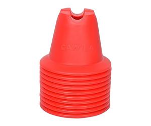 Cawila Equipment Lot de 10 mini pylônes Rouge Taille unique