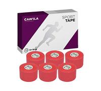 Cawila Lot de 6 Rouleaux de Bandage adhésif thérapeutique 3,8 cm x 10 m Rouge Rouge 3,8 cm x 10 m