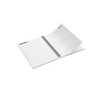 Cawila PRO Notebook Bloc de 100 feuilles A4 pour entraîneur de football Blanc Taille unique