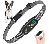 CAWJUG Collier Anti Aboiement Petit Chien Rechargeable, 3 Modes & 7 Niveaux de Sensibilité, Super Fin et Léger, Détection Intelligente des Aboiements, Étanche IP67 pour Petits Chiens