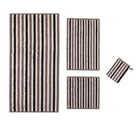 Cawö Home Lot de 39 serviettes de bain à rayures 103 Pepper 70 x 140 cm