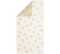 Cawö Home Serviettes We Love Dogs Pattes 6247 Beige naturel - 33 serviettes 50 x 100 cm