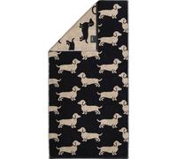 Cawö Linge de douche We love Dogs 6246 Couleur noir/beige Taille 80x150