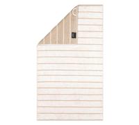 Cawö Serviette beige / blanc naturel, Taille 30x50cm