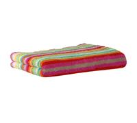 Cawö Serviette de Bain - C Vie Style Multicolore, Rayé, Walkfrottier Multicolore