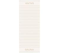 Cawö Serviette de plage beige / blanc naturel, Taille 80x200cm