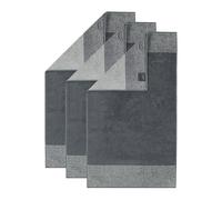 Cawö Serviette graphite / gris clair, Taille One Size