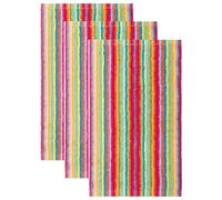 Cawö Serviette jaune / vert / violet / rouge, Taille 30_x_50_cm