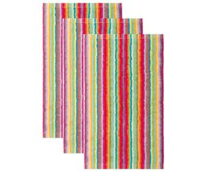Cawö Serviette jaune / vert / violet / rouge, Taille 30_x_50_cm