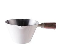Caxe de café en métal 90 ml tasse de dosage | Conteneur à poignée en bois pour une mesure d' précise idéale pour la maison et l'utilisation commerciale un dosage de café cohérent avec