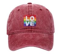 Caxndycing Pride Casquette de Baseball Drapeau Arc-en-ciel Casquette de Baseball Unisexe LGBTQ+ Accessoires de Pride Gay Love Parade Tenue Mode Pêche Sport Casquette de Baseball Festival Été Chapeau