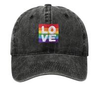 Caxndycing Pride Casquette de Baseball Drapeau Arc-en-ciel Casquette de Baseball Unisexe LGBTQ+ Accessoires de Pride Gay Love Parade Tenue Mode Pêche Sport Casquette de Baseball Festival Été Chapeau