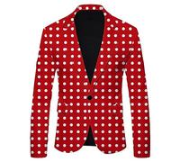 Caxndycing Sakko Veste de loisirs moderne pour homme Coupe ajustée Veste de mariage Coupe droite Blazer avec imprimé zèbre Veste simple à un bouton pour carnaval, dîner, fête, bal de fin d'année