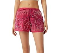 Caxndycing Short à paillettes pour femme - Brillant - Short push-up - Pour le carnaval - Taille basse - Coupe skinny - Pour fête, discothèque, festival, club, Rose chaud, S