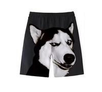Caxndycing Short Loisirs Créatifs pour Hommes Mignon Shorts avec Imprimé Chien Golden Retriever Short Graphique Taille Haute Décontracté Été Chien, Noir , M