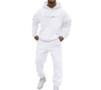 Caxndycing Survêtement pour homme - Long - Survêtement de sport - Survêtement de sport - Tenue streetwear - 2 pièces - Sweatshirt et pantalon de sport - Unisexe - Survêtement sportif - Jogging, R