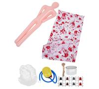 CAXUSD 1 Ensemble Décoration Halloween Prop de Gonflable Réaliste Toile Araignée Accessoire Terrifiant pour Jardin Extérieur pour Créer Ambiance Effrayante