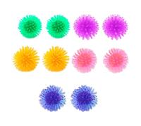 CAXUSD 10 Pièces Boules à Picots pour Chat en Plastique, Lot Interactif | Stimule L’intérêt, Protège les Meubles, pour Chats et Chatons Couleur Aléatoire