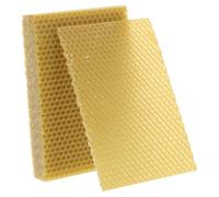 CAXUSD 10 Pièces Lot Cire Abeille Naturelle Nid Abeille pour Cadres Et Supports Apiculture Utilisable pour Fabrication De Bougies Et Entretien des Meubles