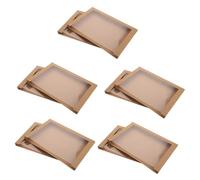 CAXUSD 10 Pièces Pochette Transparente pour Rangement D'œuvres D'art D'garçon et Filles et Planches à Dessin, Grosse Capacité, Légère et Anti-poussière, pour Projets Scolaires et Bureau