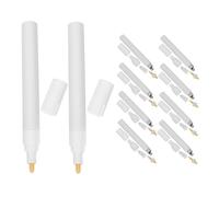 CAXUSD 10 Pièces Refillable Paint Pens Empty Markers With Round Tip Acrylic Permanent Markers For Rock Painting Ceramic Glass Graffiti And DIY Repair