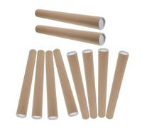 CAXUSD 10 Pièces Tube Expédition Carton Kraft Rond Contenant Postal Portable pour Affiches Œuvres Art Cartes Structure Stable Polyvalentes pour Protection et Expédition Sécurisée