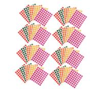 CAXUSD 100 Feuilles Lot de Gommettes Rondes Colorées Adhésives Étiquettes Autocollantes Vives pour Organisation Maison Étiquetage DIY et