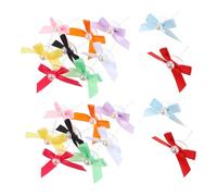 CAXUSD 100 Pièces Nœuds Perle pour Gâteau Décoratif DIY Couleurs Ornements pour Cupcakes et Anniversaire Mariage Shower