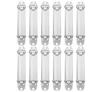 CAXUSD 12 Pièces Classeur à feuilles mobiles anneaux de feuilles mobiles Silver