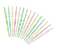 CAXUSD 15 Pièces Clip de Reliure Plastique à 2 Trous, Fixation Solide et Réutilisable, Protection des Documents, Compatible Fournitures de Bureau et Scolaire pour Séminaires