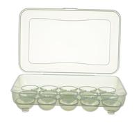 CAXUSD 15pièces Boîte à Œufs Plastique Transparent Avec Couvercle Organisateur De Stockage Pour Réfrigérateur Compartiments Rangement Pratique Pour Œufs Accessoire De Cuisine