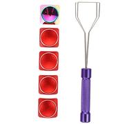 CAXUSD 1ensemble Set De Keycaps CNC Métalliques Colorés pour Clavier Mécanique Keycaps Universels Et Décoratifs