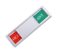 CAXUSD 1pièce Pancarte de Confidentialité Magnétique Non Rayante avec Curseur Indicateur Vacant Occupied pour Bureau Salle de Réunion et Toilettes Signalisation Polyvalente Facile à Lire
