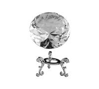 CAXUSD 1Set Cristal Boule De Diamant Cristal Diamant Décor Grand avec Support Bureau Souvenir Ornement Ornement De Bureau Gros