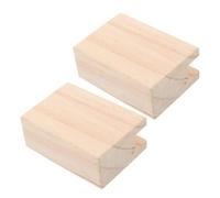 CAXUSD 2 Pièces 2 Pièces Rehausseur de Lit en Bois pour Bloc Élévateur
