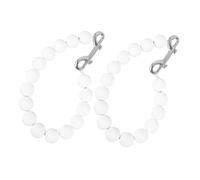 CAXUSD 2 Pièces Anneaux de Retenue à Perles pour Mâts de Drapeau Accessoires de Montage Résistants Au Vent Compatibles avec Câble Interne et Externe Installation Facile pour Usage