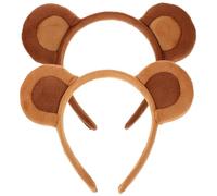 CAXUSD 2 Pièces Bandeaux Oreilles de Singe Accessoires de Cosplay Animaux Carton pour Halloween et Photos à Thème Zoo