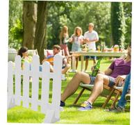 CAXUSD 2 pièces Base de Support pour Petit Grillage de Jardin Basculement Blanches Faciles à Assembler avec Fixation pour Stabilité Renforcée