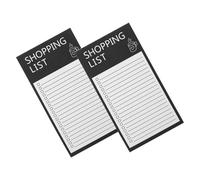 CAXUSD 2 pièces Bloc-notes Magnétique Original pour Réfrigérateur de Courses Portable avec Design Unique et Anglais Mémo Pratique et pour Organisation Frigo