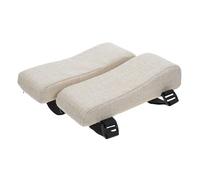 CAXUSD 2 Pièces Coussin Accoudoir Ergonomique Réglable pour Chaise de Bureau et Gaming Support Antidérapant avec Housse Amovible Protection Confortable pour Coudes