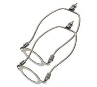 CAXUSD 2 Pièces Kit de Supports pour Abat-jour en Alliage avec Harpe et Capuchon, Accessoires Polyvalents pour Installation et Réparation de Lampes, pour Projets DIY D'éclairage